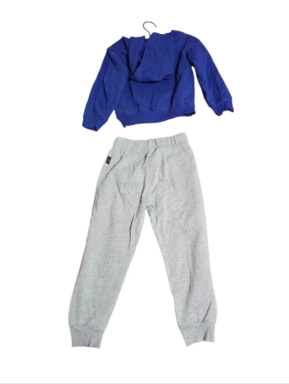 Marvel Blue and Red Spider Pullover Hoodie with Gray Joggers